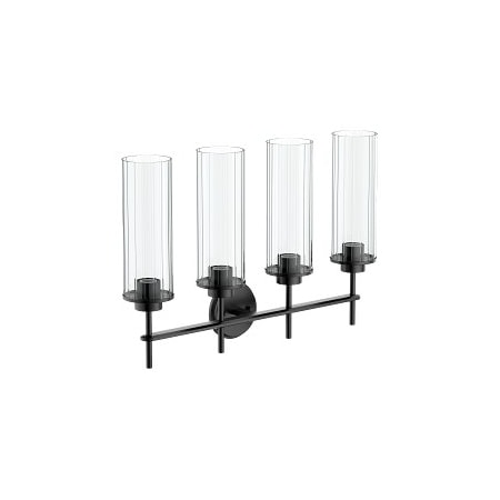 Moen Greenfield Four Globe Bath Light in Matte Black YB1764BL